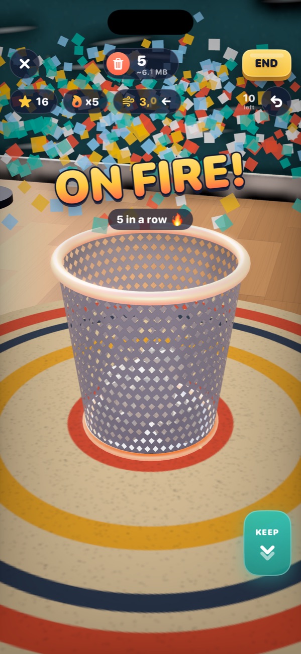 ON FIRE: 5 baskets in a row.